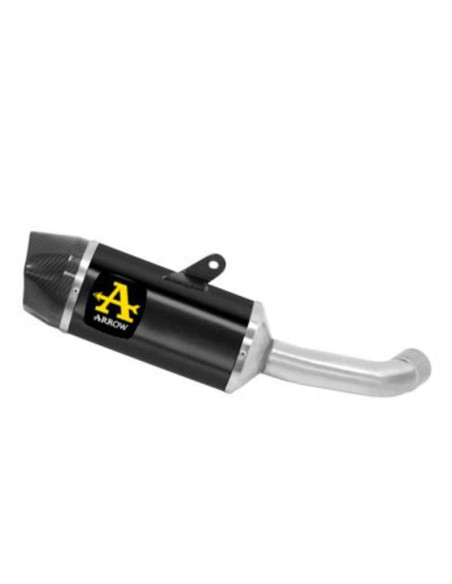 ARROW Escape Indy race KTM Duke 125-390 21- Aluminio Negro