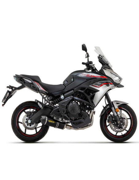 ARROW Escape aluminio negro fondo carbono Kawasaki Z650-versys-Ninja 650 17- OC