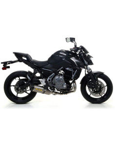 ARROW Escape titanio fondo acero Kawasaki Z650-ninja-versys 17- OC