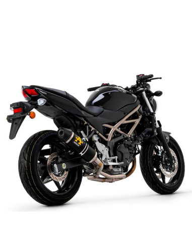 ARROW Escape Aluminio Negro Race tech Suzuki SV 650 21+ OC