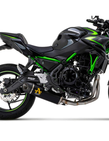 ARROW Escape completo Indy Race Kawasaki Z-Ninja 650 21- aluminio negro