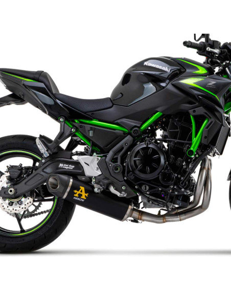 ARROW Escape completo Indy Race Kawasaki Z-Ninja 650 21- aluminio negro