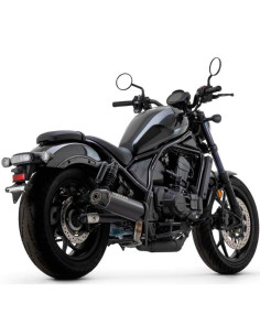 ARROW Escape Honda Rebel 1100 acero negro copa carbono