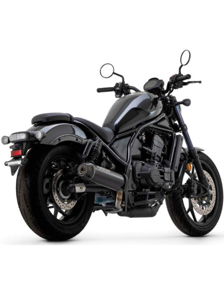 ARROW Escape Honda Rebel 1100 acero negro copa carbono