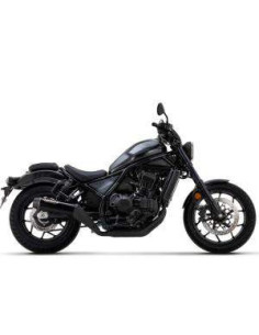 ARROW Escape Honda Rebel 1100 acero negro copa carbono 2