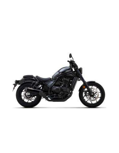 ARROW Escape Honda Rebel 1100 acero negro copa carbono