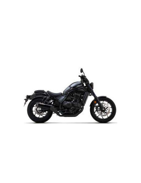 ARROW Escape Honda Rebel 1100 acero negro copa carbono