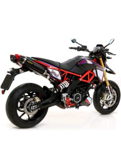 ARROW Escape Thunder negro doble salida APRILIA DORSODURO 17-19