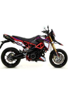 ARROW Escape Thunder negro doble salida APRILIA DORSODURO 17-19 2