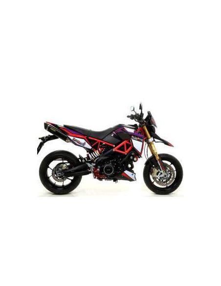 ARROW Escape Thunder negro doble salida APRILIA DORSODURO 17-19