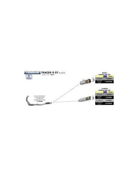 ARROW Colector racing Yamaha Tracer 9 GT 21- OC