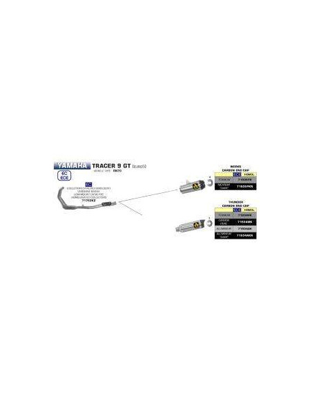 ARROW Colector homologado Yamaha Tracer 9 GT 21- OC