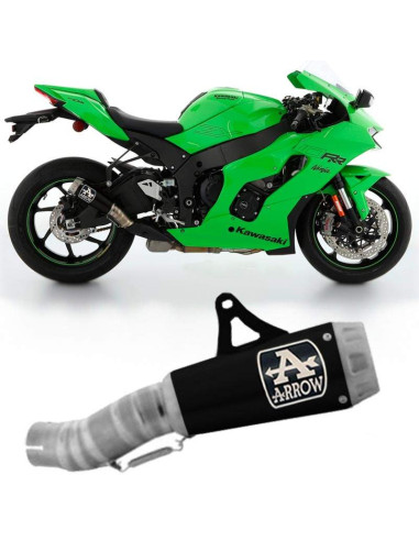 ARROW Escape negro Pro-Race KAWASAKI ZX-10R 21 +