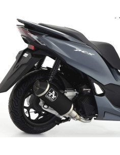 ARROW Escape Honda PCX125 21- OC aluminio negro
