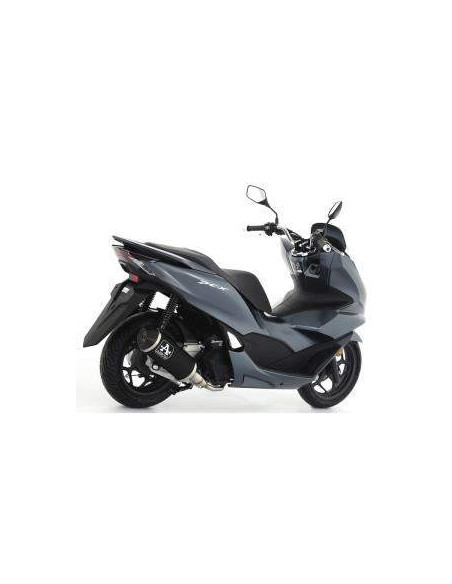 ARROW Escape Honda PCX125 21- OC aluminio negro