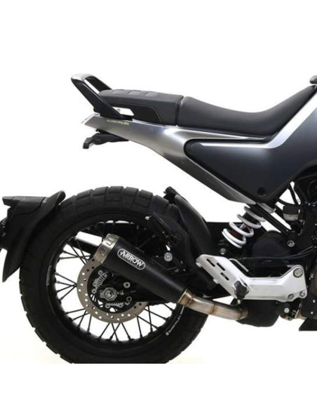 ARROW EscapePro-race Husqvarna Svartpilen-Vitpilen 401 negro