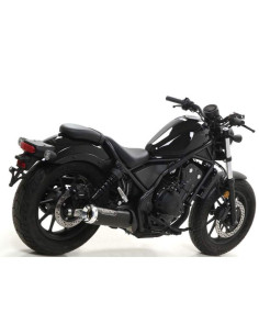 ARROW Escape acero negro Honda Rebel 500 17-