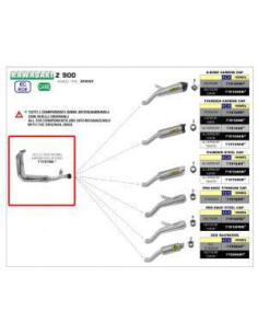 ARROW Colector acero Racing Kawasaki Z900 20- (FULL) 2