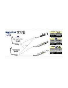 ARROW Silencioso Street Thunder aluminio Yamaha YZFR-MT 125 OC 2