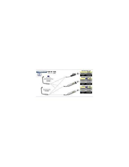 ARROW Silencioso Street Thunder aluminio Yamaha YZFR-MT 125 OC