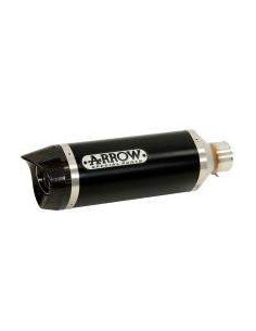 ARROW Silencioso Street Thunder aluminio Dark tapa en carbono Yamaha YZFR-MT 125 OC 2