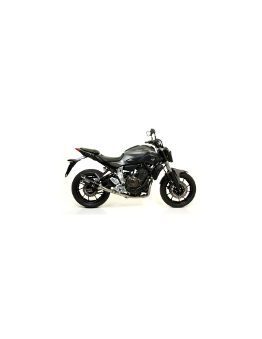 ARROW Escape aluminio negro fondo acero DARK THUNDER MT07 14-, Tracer 700 16- OC