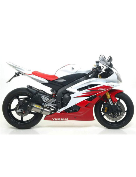 ARROW Escape aluminio fondo carbono YAMAHA YZF 600 R6 06-16 OC