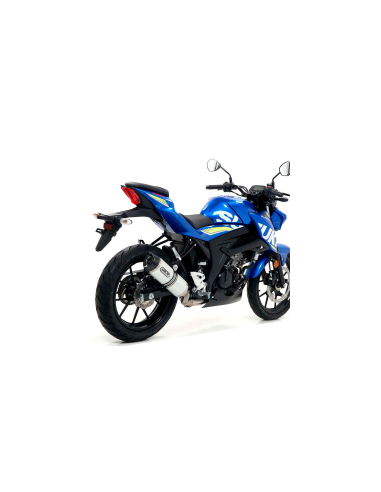 ARROW Escape Aluminio negro Thunder Suzuki GSXS 125 2017- OC