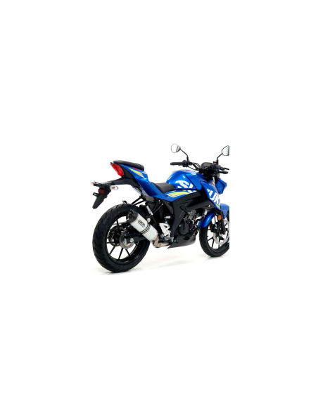 ARROW Escape Aluminio negro Thunder Suzuki GSXS 125 2017- OC