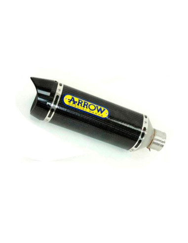 ARROW Escape aluminio negro para Suzuki GSXR600-750 2008-10 OC