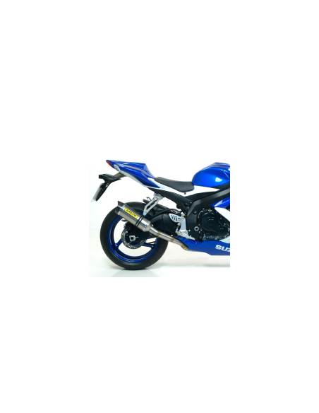 ARROW Escape aluminio negro para Suzuki GSXR600-750 2008-10 OC