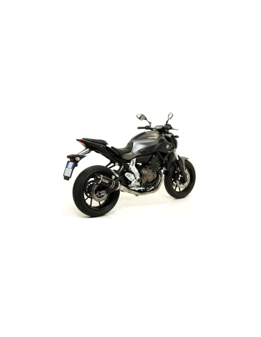 ARROW Escape aluminio negro fondo carbono DARK THUNDER MT07 14-, Tracer 700 16- OC