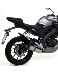 ARROW Escape aluminio Thunder Yamaha MT 125 14- con tapa de carbono OC