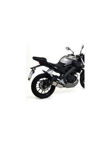 ARROW Escape aluminio Thunder Yamaha MT 125 14- con tapa de carbono OC