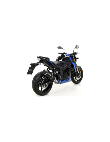 ARROW Escape aluminio negro fondo carbono Suzuki GSR750 11-/GSXS750 17-20 OC