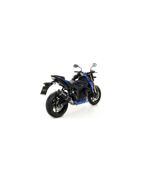 ARROW Escape aluminio negro fondo carbono Suzuki GSR750 11-/GSXS750 17-20 OC