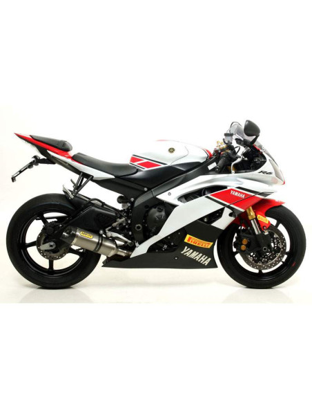 ARROW Escape titanio fondo carbono Yamaha YZF 600 R6 06-16 OC