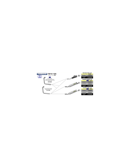 ARROW Escape Street Thunder en Aluminio Yamaha Yzf R125 08-18 OC