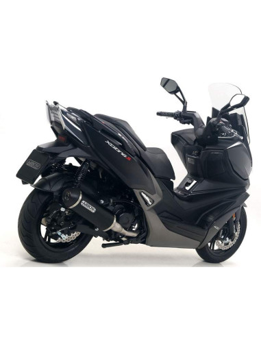 ARROW Escape Kymco Xciting 400i 19-20 aluminio negro OC
