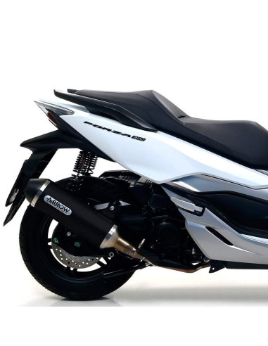 ARROW Escape Honda Forza 300 18- aluminio negro OC