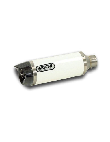 ARROW Escape aluminio blanco fondo carbono Kawasaki ER-6N 12-16, ER-6F 12-16 y Versys 650 15-16 OC