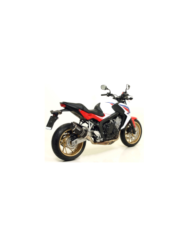 ARROW Escape aluminio negro fondo carbono Honda CB650F/CBR650F 14-18 OC