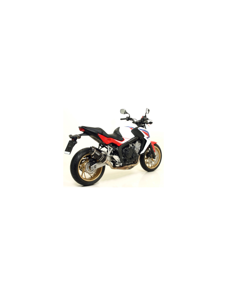 ARROW Escape aluminio negro fondo carbono Honda CB650F/CBR650F 14-18 OC