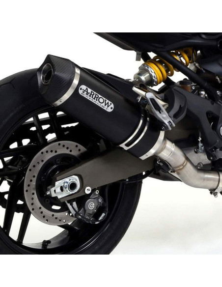 ARROW Escape aluminio negro Race Tech Ducati Monster / Diavel / MultiStrada OC