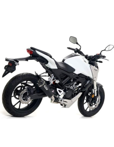 ARROW Escape acero negro Honda CB125 R 18- OC