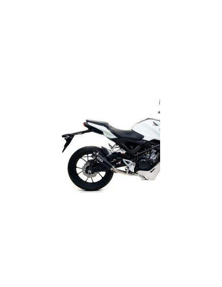ARROW Escape acero negro Honda CB125 R 18- OC