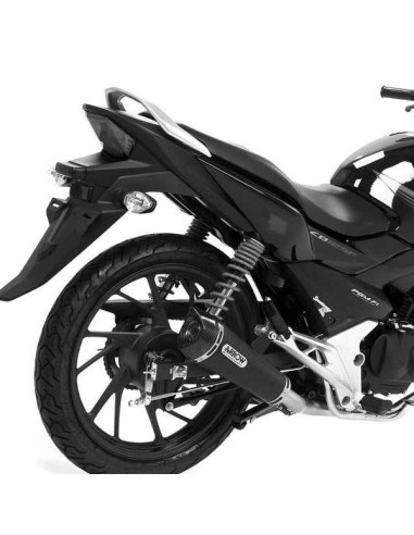 ARROW Escape acero negro Honda CB125F 17- OC