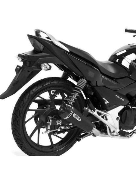 ARROW Escape acero negro Honda CB125F 17- OC