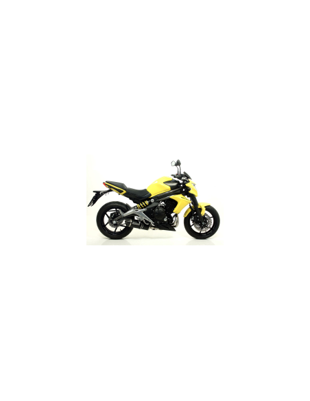 ARROW Escape aluminio negro Kawasaki ER6N, ER-6F 12-16 y Versys 650 15-16 OC