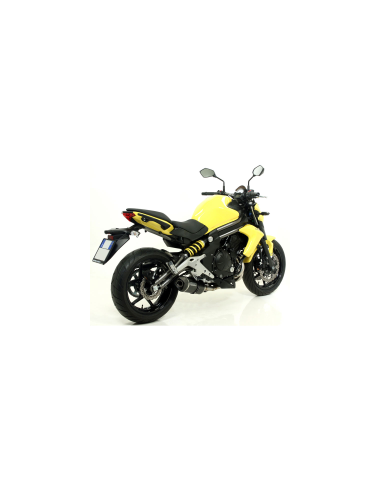 ARROW Escape aluminio negro Kawasaki ER6N, ER-6F 12-16 y Versys 650 15-16 OC